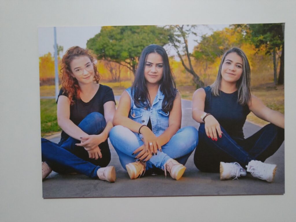 Placa decorativa com foto