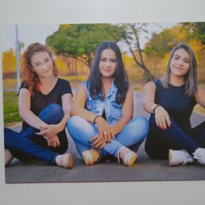 Placa decorativa com foto